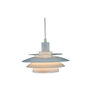 Fantastische Jeka Metaltryk Hanglamp - Model Type 8031-P | Deens Ontwerp | Lampje Uit De Jaren 70
