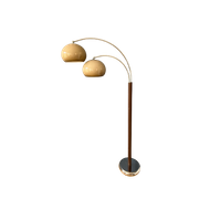 Vintage Dijkstra Double Arc Mushroom Vloerlamp