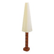 Vintage Teak Vloerlamp Met Grote Kap, Zweden 1950 (417)