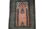Tm15 Perzisch Zijdeachtig Kleedje Taupe Oudroze 99/62