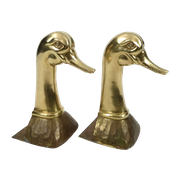 Set Of 2 Spanish Brass Bookends