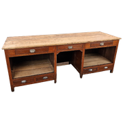 Industrieel Oud Bureau | Vintage Werkbank | Aanrechtkast