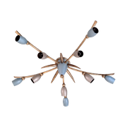 Ng47 – Plafondlamp Spider Sputnik Jaren 60