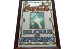 Coca Cola Pub Mirror 1970-1980 Vintage