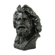 Grote Neoklassieke Buste Warrior Gaulois Head Of A Gaul Naar François Rude (1784-1855)