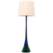 Fulvio Bianconi Voor Venini Floor Lamp In Blue Green Glass, Italië 1950