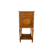 Art Deco Houten Kastje Met Marmer Blad