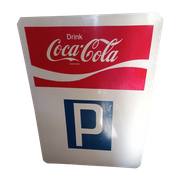 Coca-Cola Parking Reclamebord Uit 1970.