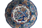 Polychrome Boch Belgium Bord 34.5 Cm