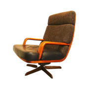 Rare And Early Version Of The Don Chair By Bernd Munzebrock, 1970S