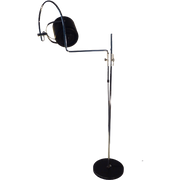 Anvia Black And Chrome Floor Lamp, 1960S