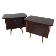 Set Van 2 Vintage Nachtkastjes