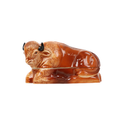 Sixties Michel Caugant Bizon Terrine Patévorm Geglazuurd Aardewerk 25Cm