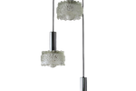 Textured Glass Cascade Lamp.