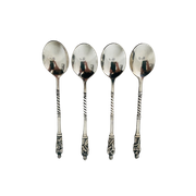 Vintage Verzilverde Theelepeltjes Set