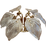 Design Plafonnière Novaresi Italy Murano Kristal Bladeren