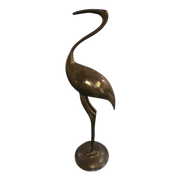 Vintage Messing Vogel Flamingo Kraanvogel Tcm Brass India