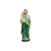 Verweerd Heiligen Beeld Sculptuur Sint Jozef Met Baby Jezus Gips 46Cm