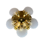 Deknudt Lusterie Murano Schelpen Vintage Plafondlamp