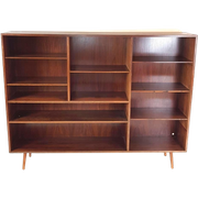 Vintage Palissander Deense Wandkast | Vakkenkast Wandmeubel