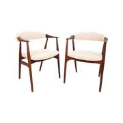 Vintage Deense Farstrup 213 Harlev Stoelen | 2 Chairs Teddy