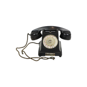 Oude Telefoon Met Draaischijf Zwart Bakeliet Ptt 408 Jaren 50 Frankrijk