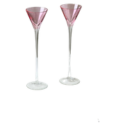 Tall Elegant Liquor Glasses (Pink)