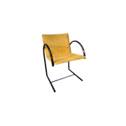 Vintage Metaform Design Stoelen Zwart/Geel