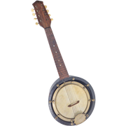 Antiek Mandolle Banjo 8 Snaren Mandoline Marcelli Duits 1920