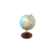 Retro Vintage Wereldbol Globe Lamp Tafellamp Klein Glas