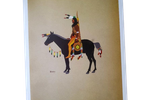 Kiowa Krijger Te Paard Stephen Mopope A4 Poster