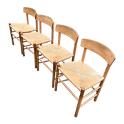 4X Model J 39 Stoelen, Design By Børge Mogensen