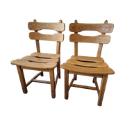 2 Oak Chairs From Dittmann & Co Awa