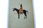 Kiowa Krijger Te Paard Stephen Mopope