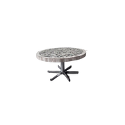 Vintage Salontafel Tafel Rond Mozaïek