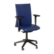 Haworth Comforto D5585, Blauw Leder, 4D Armleggers
