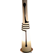 Design Jerzy Sluczan-Orkusz Snake Lamp Zwart / Wit Glas