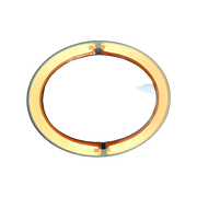 Allibert Ovale Space Age Spiegel Met Achtergrondverlichting - Groot Model A 136 - Duitsland Jaren