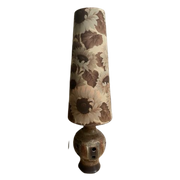 Retro Keramiek Vloerlamp Met Bloemenkap