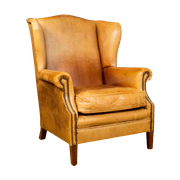 Vintage Dutch Sheepskin Wingchair