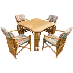 Fenomenale Rotan Bamboo Dining Set