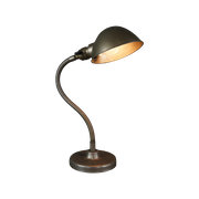 Vintage Goose Neck Metalen Bureau Lamp