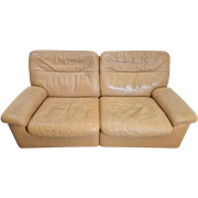 Vintage De Sede Sofa Ds 66 Tweezitter Bank Leer ‘70 Design