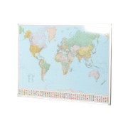 Officenow Wereldkaart, Wereld, 132 X 95 Cm