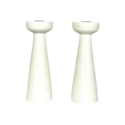 Deense Kandelaars Tulip Vorm Wit | Kerst