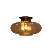 Mooie Doria Leuchten Plafondlamp Met Chrome Accenten,1960 Duitsland