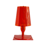 Oranje Kartell Take Table Lamp Ontworpen Door Ferruccio Laviani