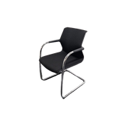8X Vitra Unix Chair - Bureaustoel - Zwart - Nieuwstaat