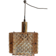 Deense Hanglamp Van Kristalglas  Mid Century