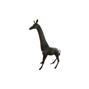Prachtige Grote Messing Giraffe
